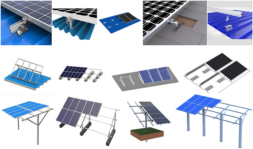 fábrica de sistemas de montaje solar china