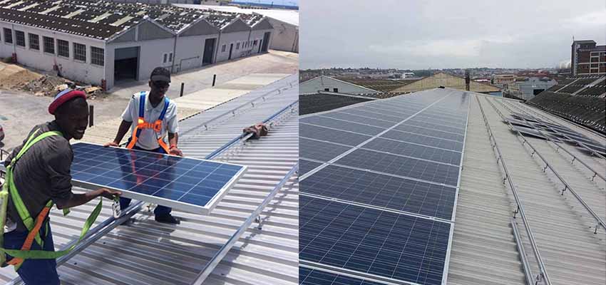 soportes de montaje de techo corrugado de panel solar China