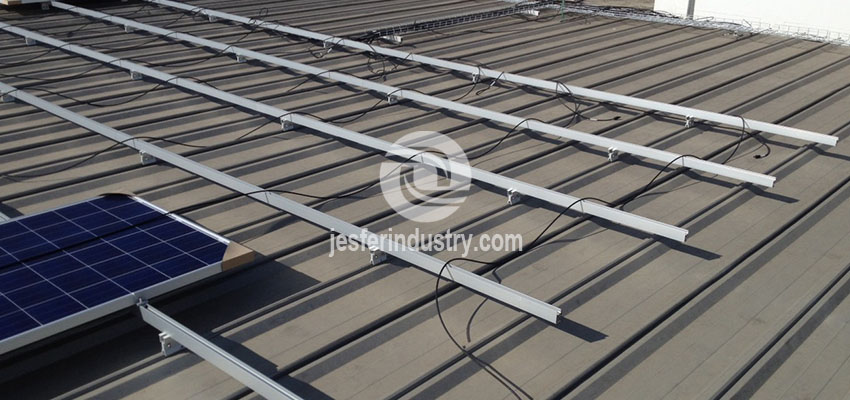 soportes de panel solar de techo de metal