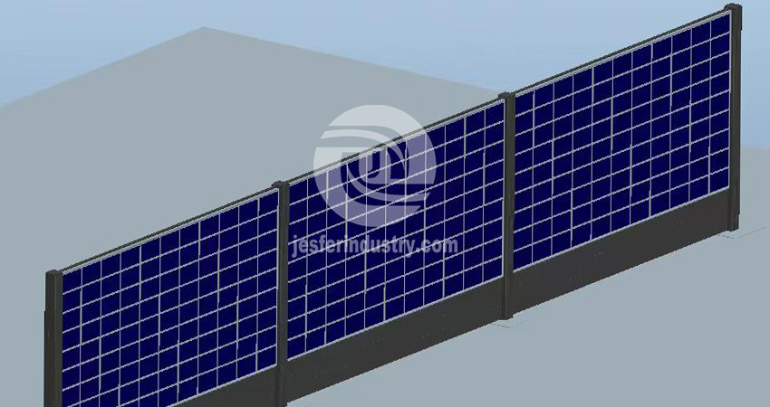 soporte de pared fotovoltaico para jardín