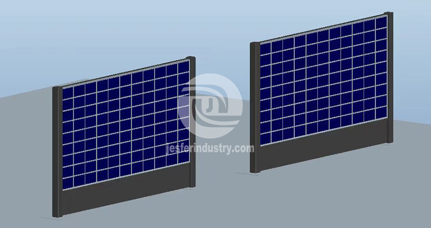 kit de soporte de valla fotovoltaica para autopista