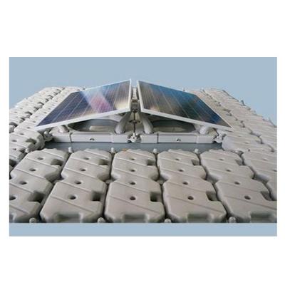 Sistema de estructura de montaje de soporte flotante de panel solar