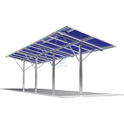 Sistema de cochera de montaje solar de acero al carbono tipo T