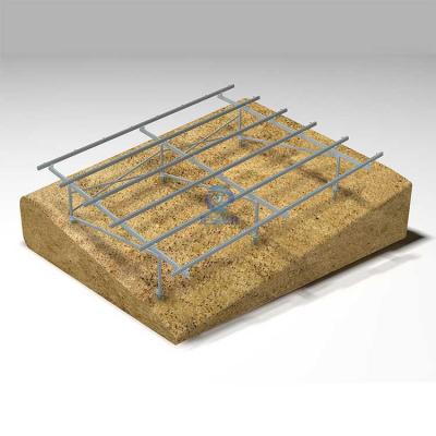 estructura de montaje de suelo solar de terraza de ladera ajustable