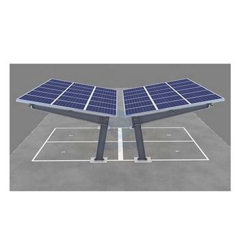 sistema de estructuras de estacionamiento solar de acero galvanizado
