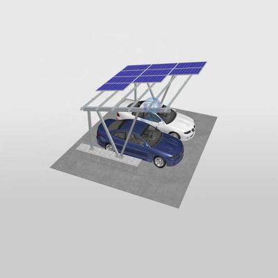 cochera de estructura de aluminio solar para uso doméstico