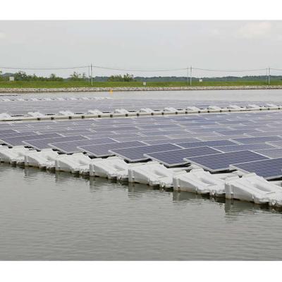 Sistema de estructura de montaje flotante fotovoltaica sobre el agua
