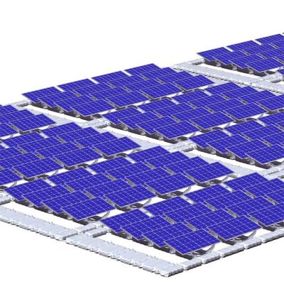 Sistema de estructura de montaje flotante de panel solar fotovoltaico