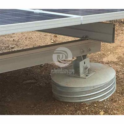 sistema de marco de montaje de suelo solar de bloque de hormigón
