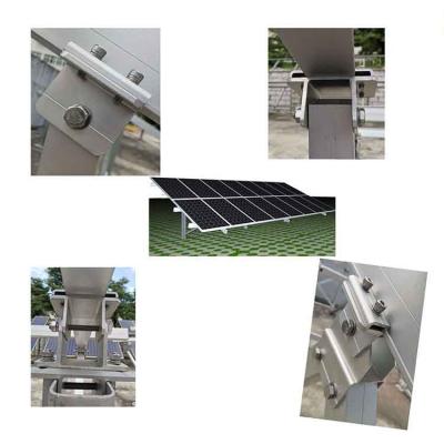 montaje de estructura de paneles solares bifaciales para la venta
