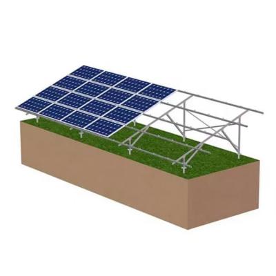 Soportes de suelo de aluminio fotovoltaico para instalación de paneles solares
