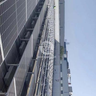 Sistema de estructura de aluminio con panel solar de techo plano