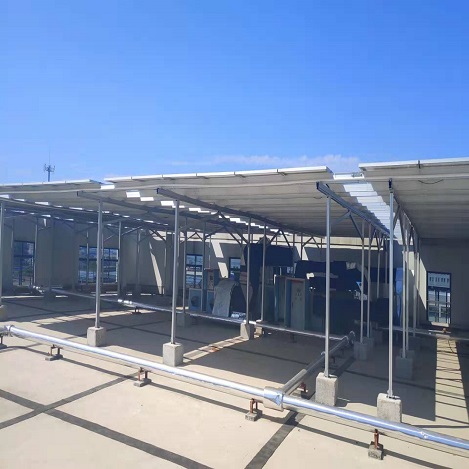  50kw Sistema de montaje de techo plano solar